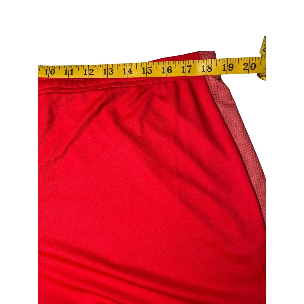 Nike Dri-FIT Mens Red Mesh Panel Athletic Running Training Shorts XL New